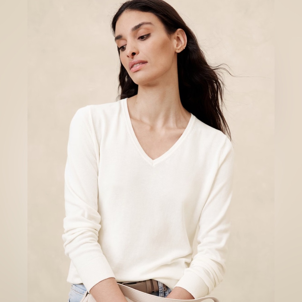 EUC BANANA REPUBLIC FACTORY FOREVER V-Neck Sweater SIZE S